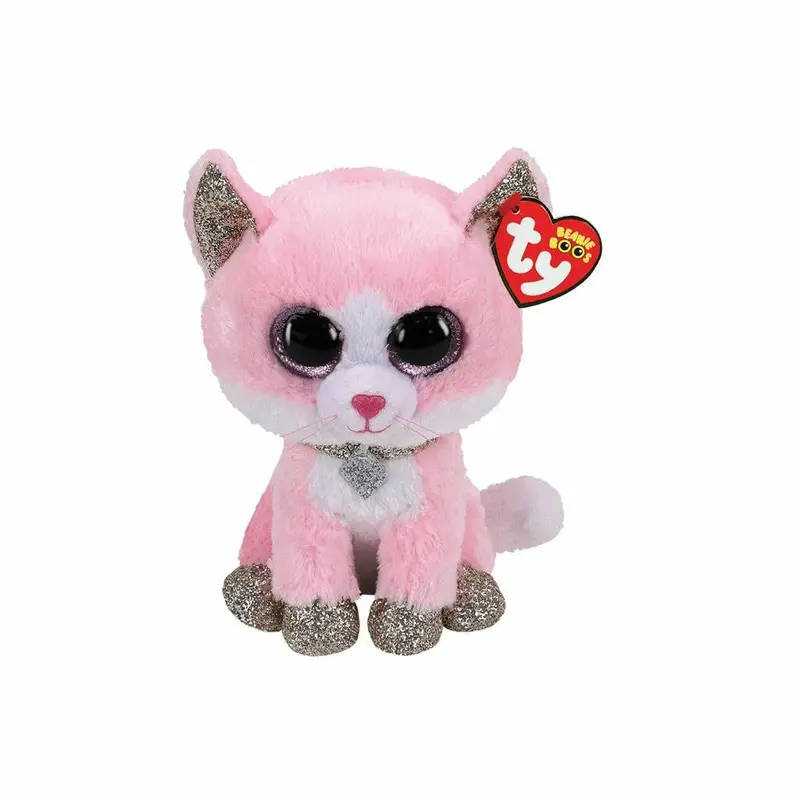 Ty Beanie Boos Fiona! Pink Cat – Cute 1St Edition Plush 1