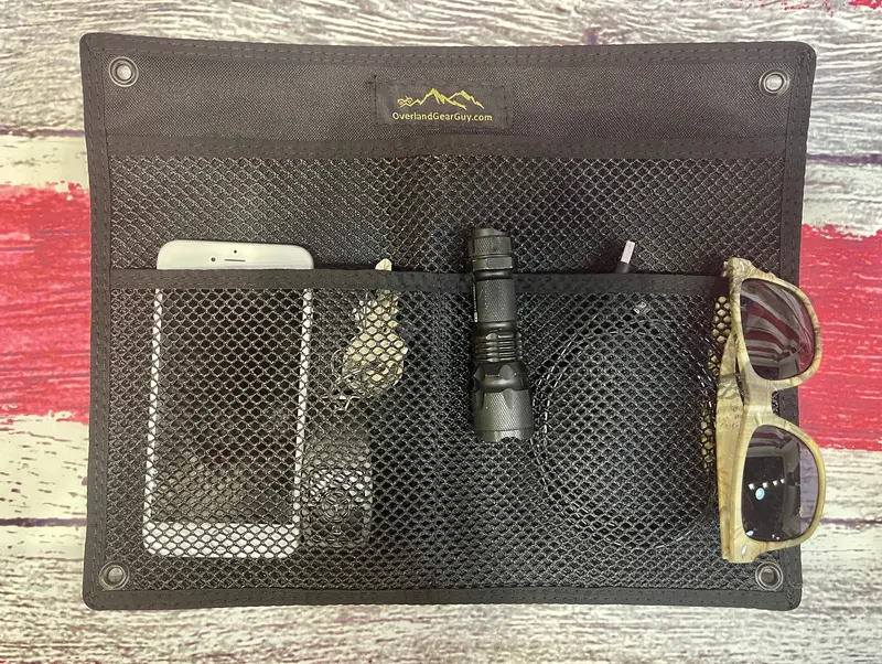 Wall-Mounted Organizational Pouch With Grommets 1
